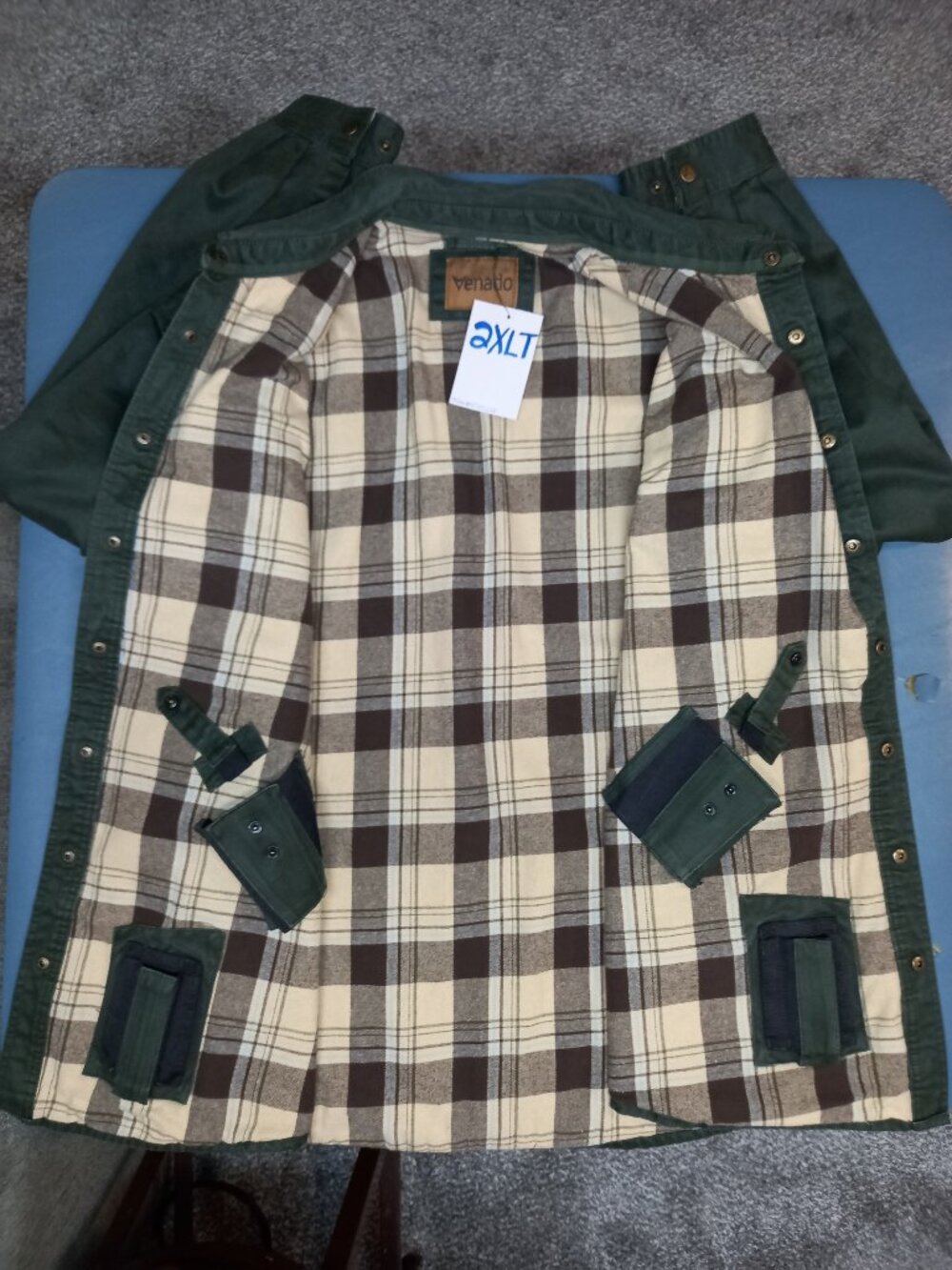 Bountyman Concealed Carry Shirt Jacket - Olive | 2XLT - Picture 4 of 6
